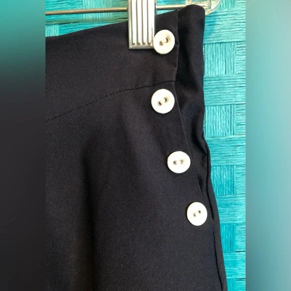 Voodoo Vixen Polly Swing Shorts Navy - Picture 2 of 6